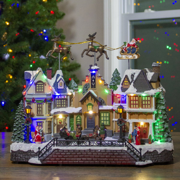 Northlight 16" LED Lighted And Animated Christmas Village